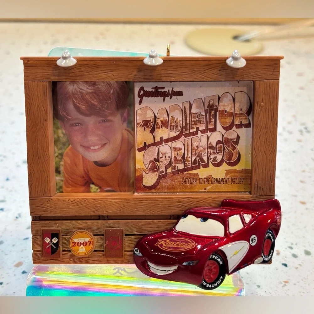 Hallmark Keepsake Disney Pixar Cars Ornament He’s #1! Radiator Springs Frame‎